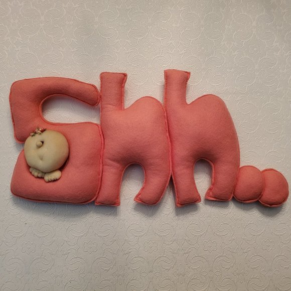Other - Handcrafted Plush "Shh.." Wall Decor (3 for $15)